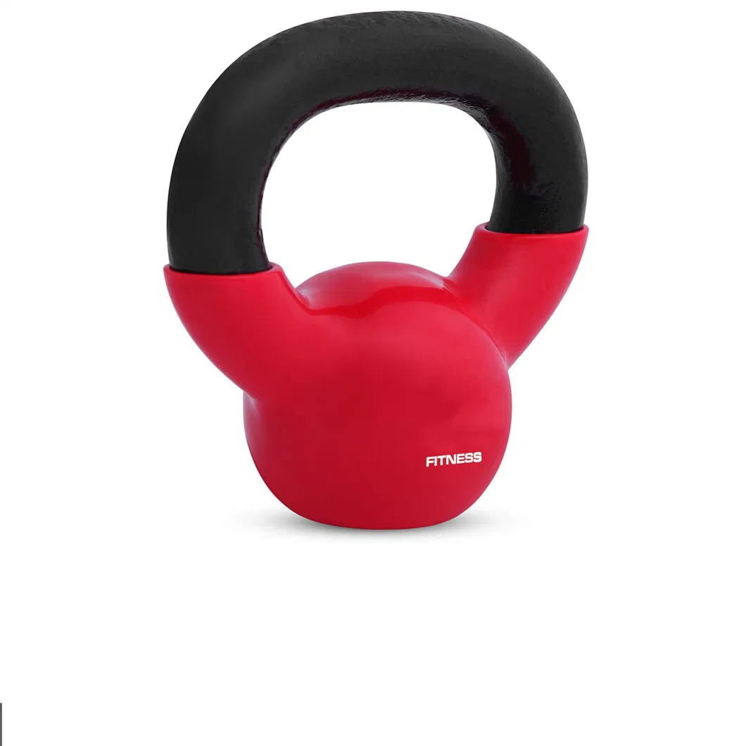 5lb Body Building Colorful Vinyl Coated Weight Lifting Home Gym Power Coated Equipment Free Weights Vinyl Kettlebell