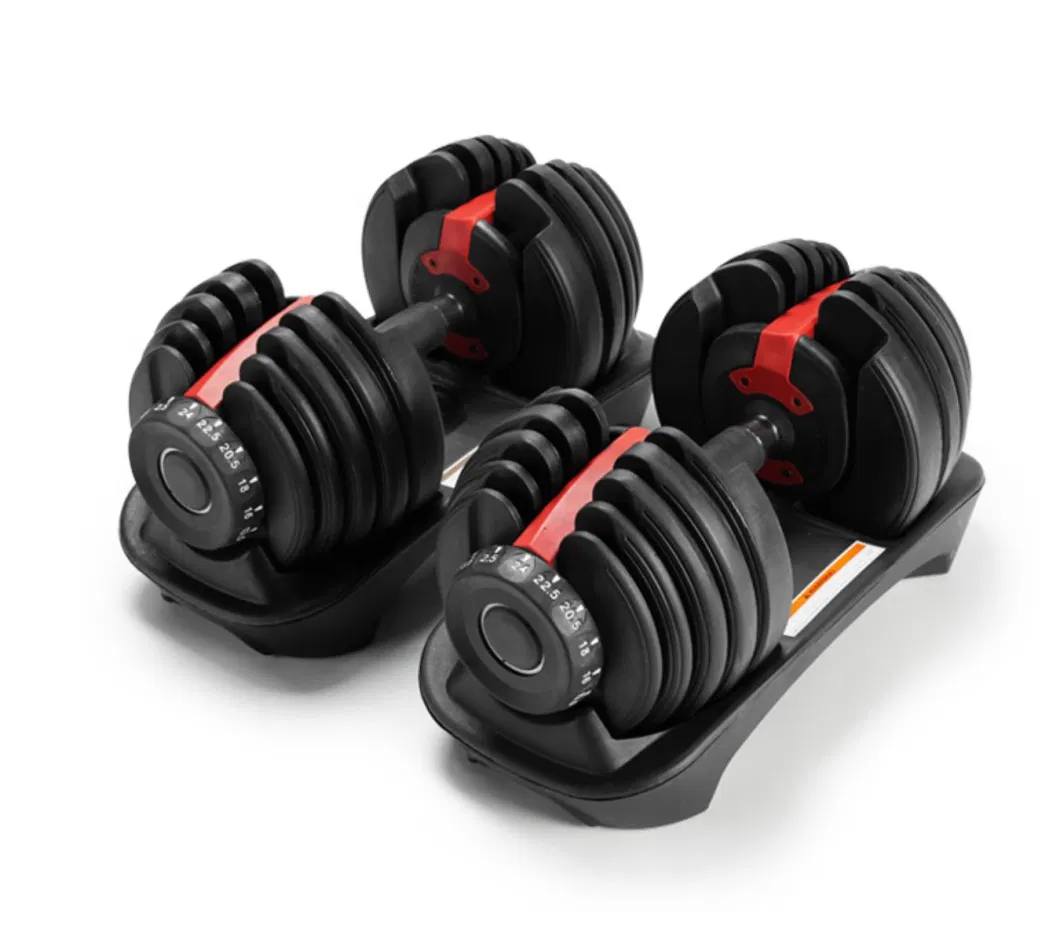 Factory Price Custom Logo Fitness 52.5lb 90lb Gym Equipment Set 24kg 40kg Weights Adjustable Dumbbell