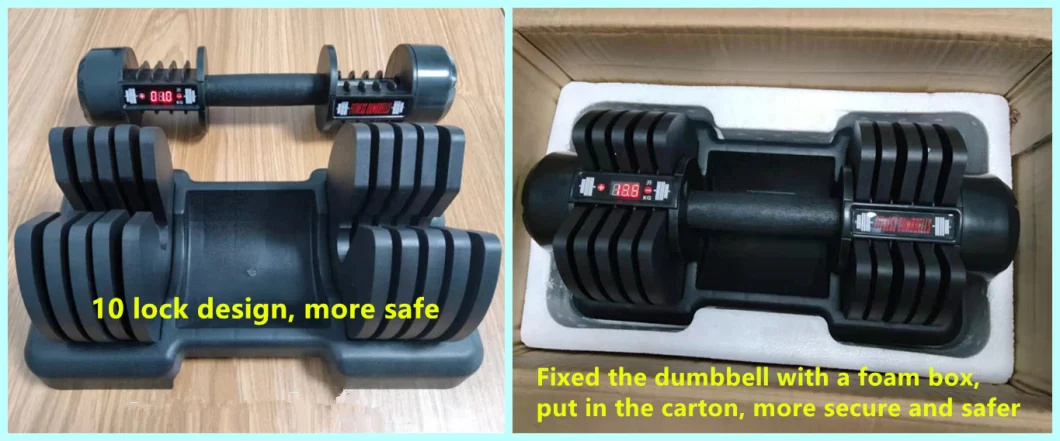 in Stock 13.5 Kg Free Weights Fitness Dumbbells Pair Adjustable Dumbbell