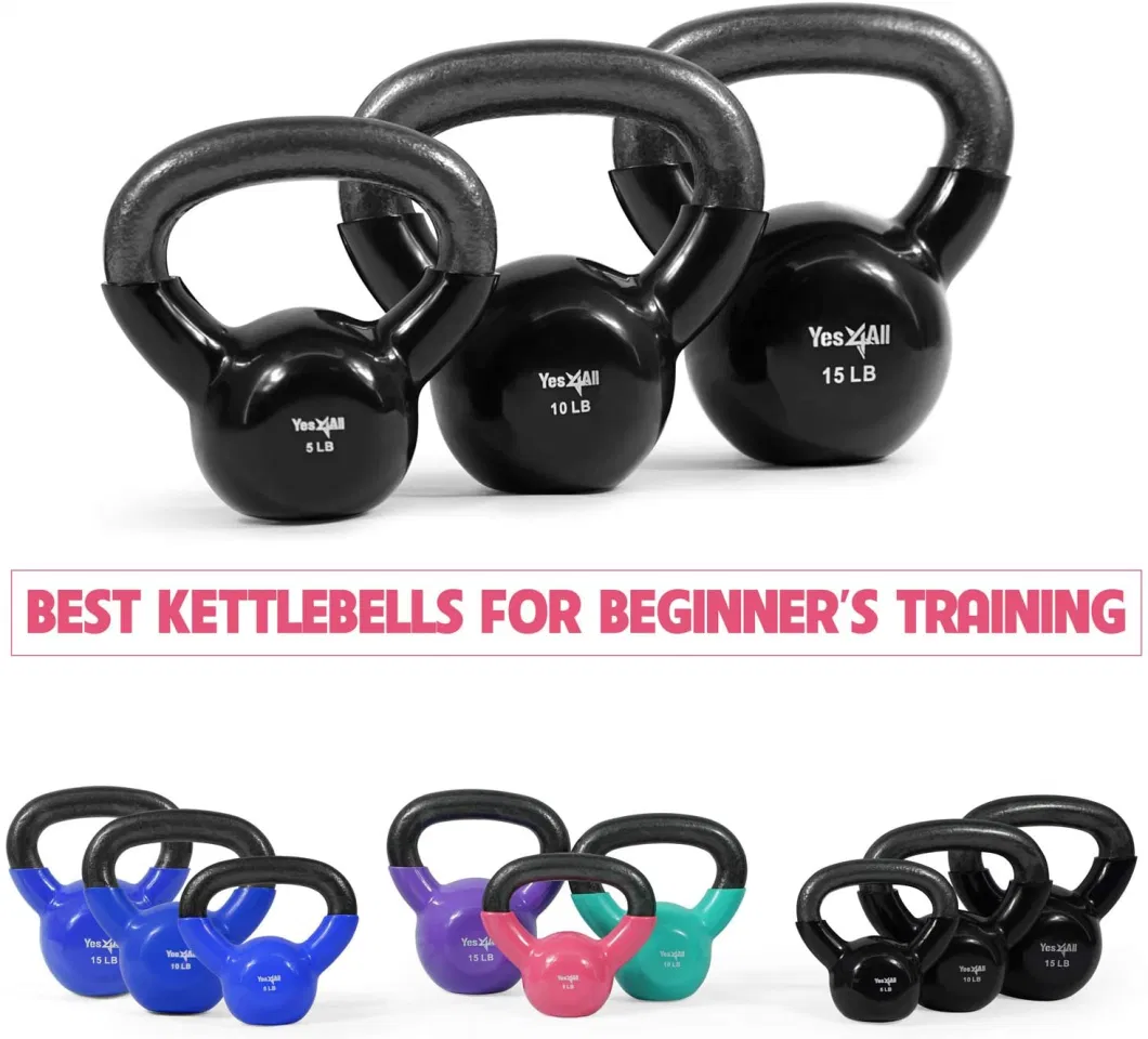 Gym Manufacturer 10 Kg Weighted Dumb Kettle Bell for Women