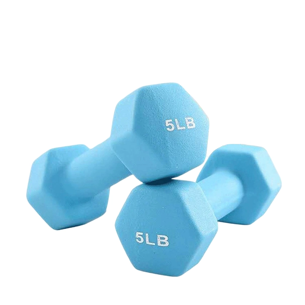 Non-Slip Dipping Colorful Fitness Neoprene Gym Equipment Free Weight Mancuernas Hexagonales Weightlifting Neoprene Dumbbells