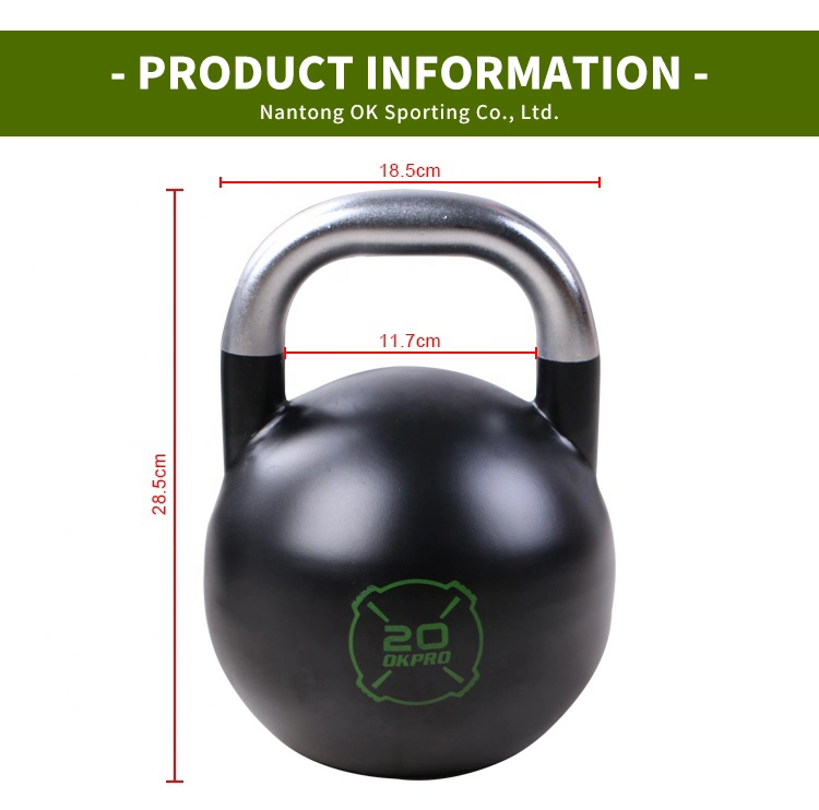 Equipment Premium Custom Chrome Handle Black 4kg Competition Kettlebell