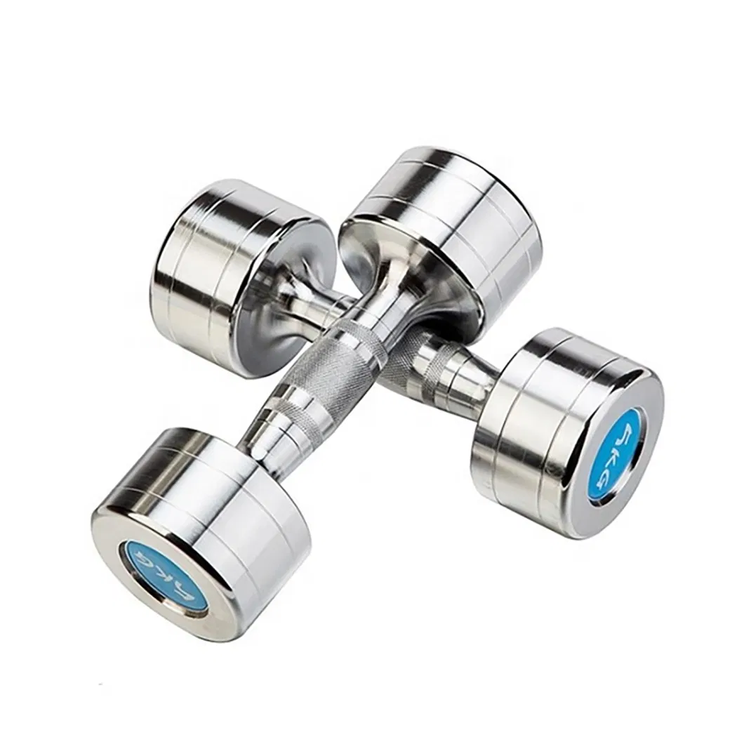 High Quality Chrome Steel Dumbbell Best Selling Small Weight Chromed Dumbbell Set