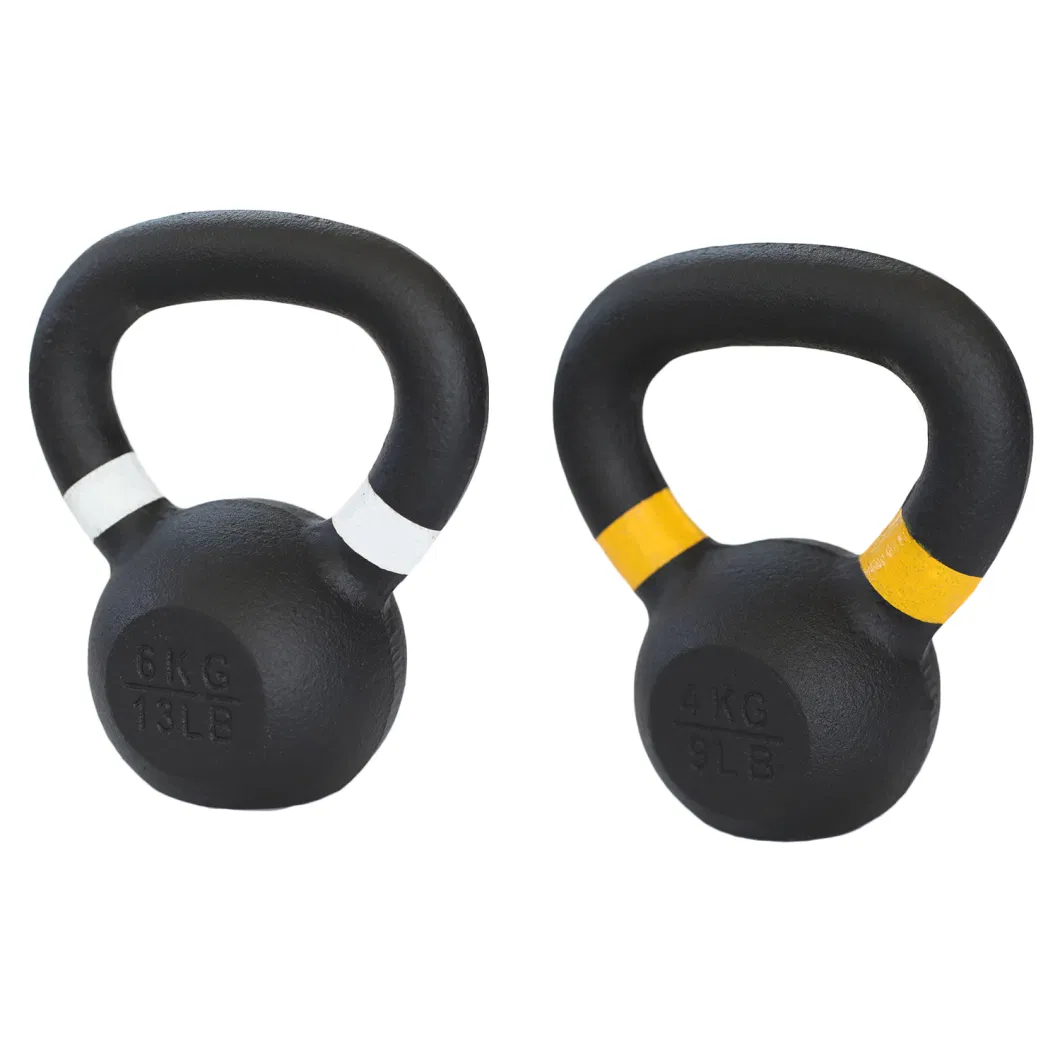 Gym Equipment Weight Lifting Power Coated Strength Training Competition Cast Iron Kettlebell