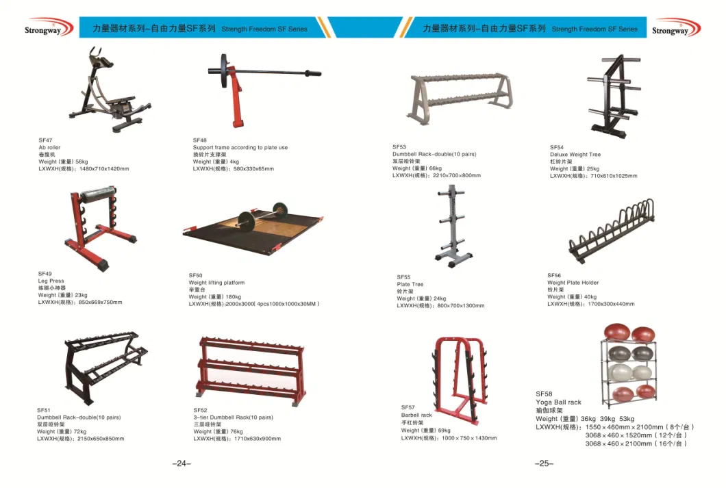 Commercial Gym Equipment Fitness Dumbbell Set with Rack 3 Tier with 10 Pairs