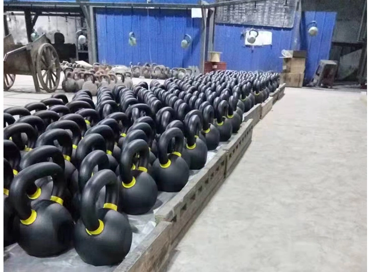 Wholesale Exercise Weight Lifting Rubber Coated Gym Equipment Training Kettlebell