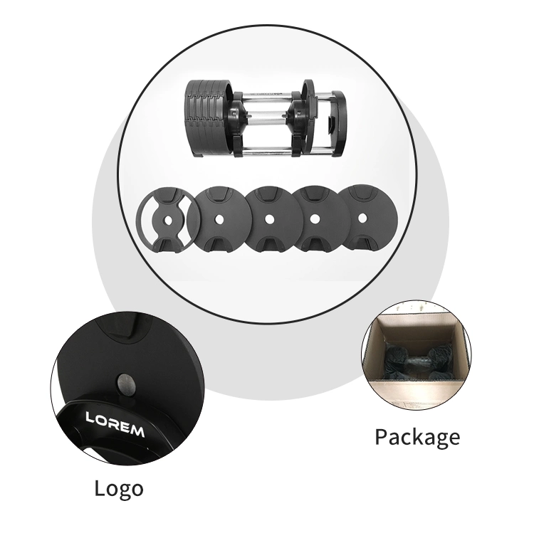 Home Gym Equipment Dumbbels Weights Set Free Weights Lifting Adjustable Holder Dumbells Sets Rack Adjustable Dumbbell