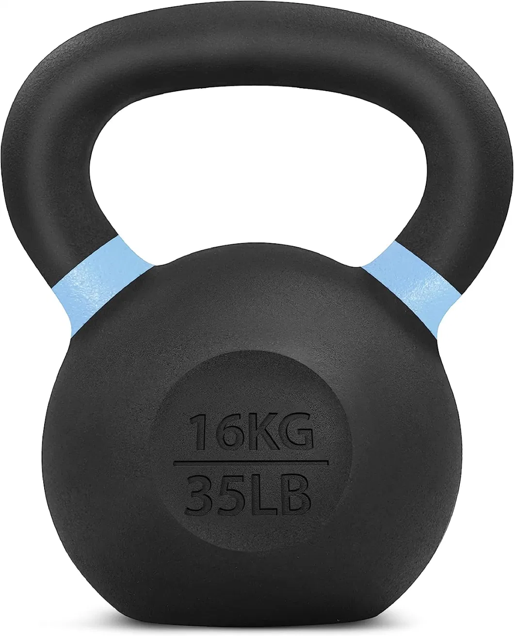 Versatile Sports Equipment Coated Kettlebell Weights with Wide Handles Flat Bottoms Cast Iron Kettlebells