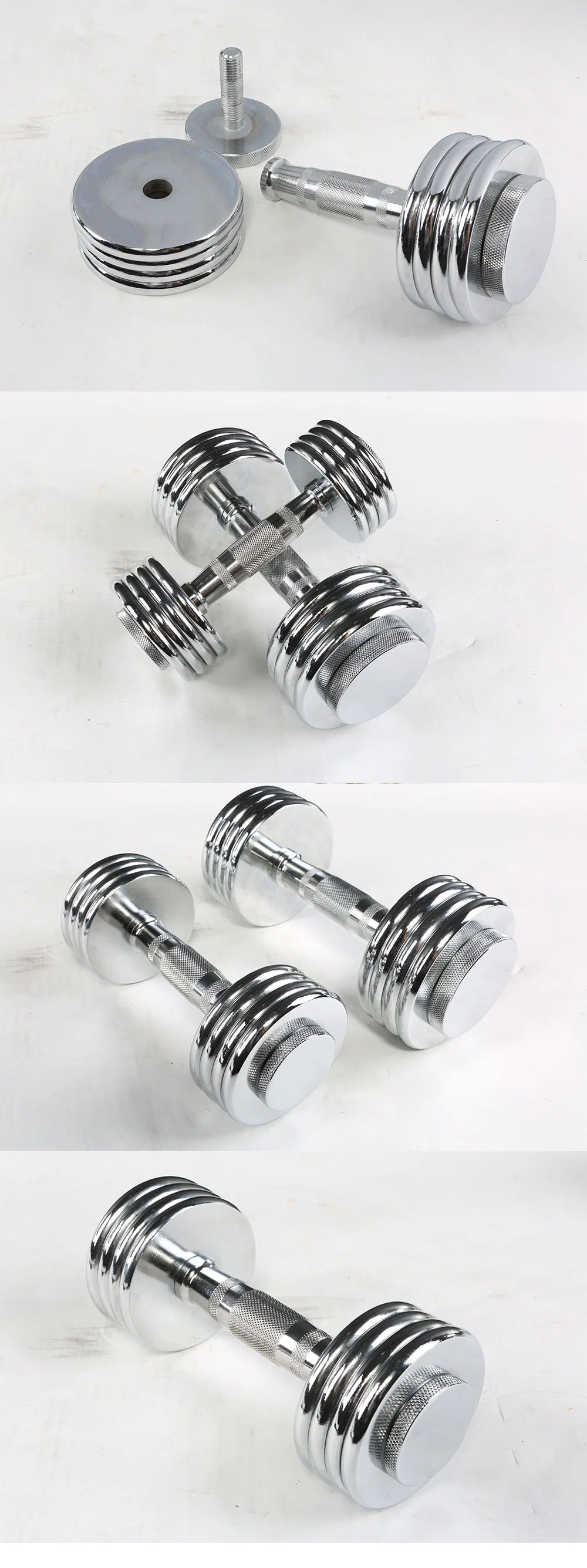 10kg Adjustable Chromed Dumbbell Sets for Home Gym