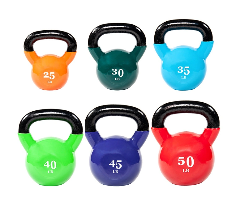 Gym Equipment Weight Lifting Power Coated Strength Training Competition Cast Iron Kettlebell