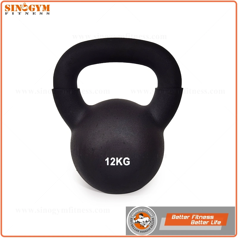 Powder Coated Grip Neoprene Body Cast Iron Kettlebell