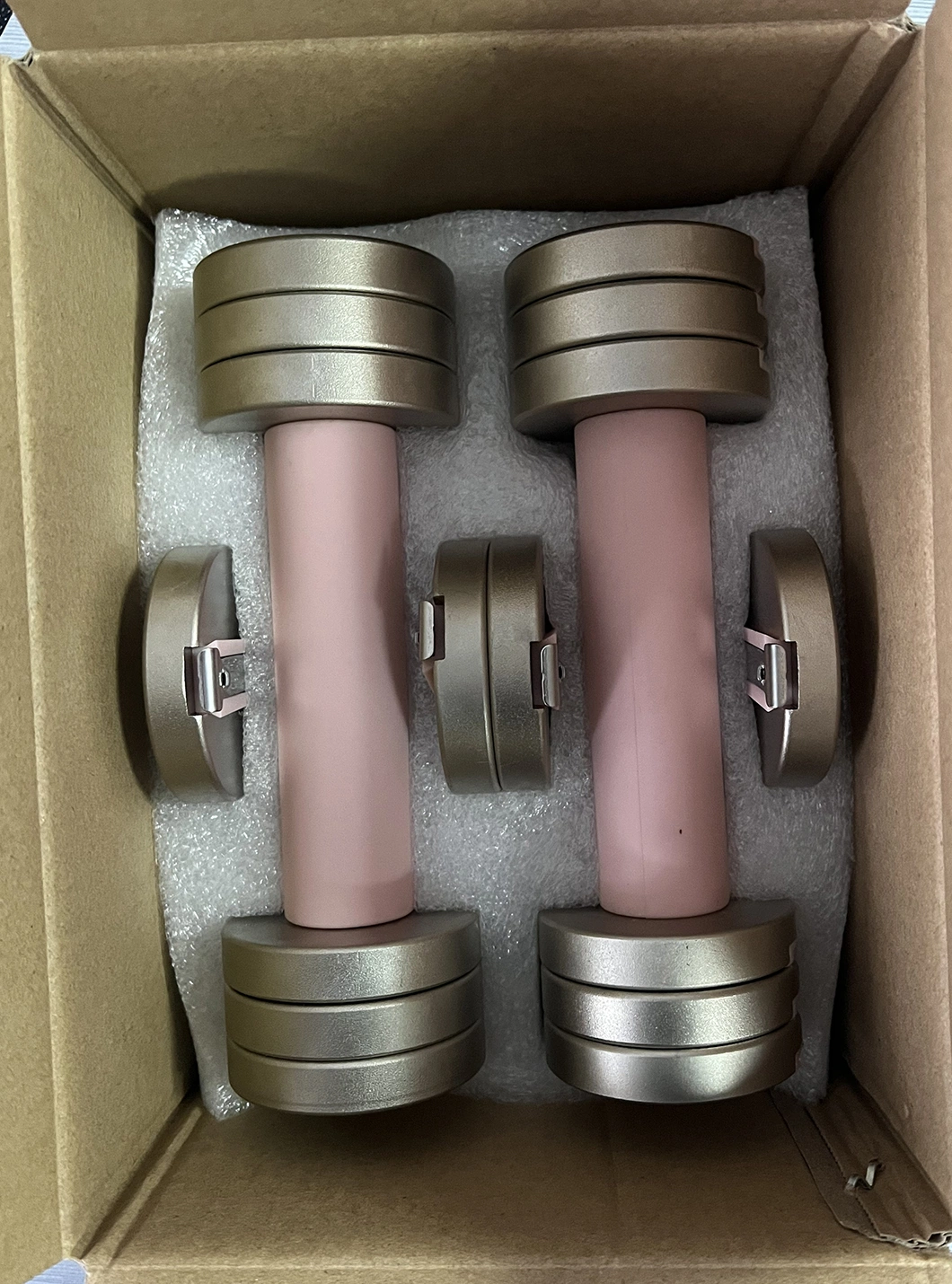 Factory Price Pink Purple Blue 2.5kg Mini Adjustable Fitness Dumbbell Set Wholesale Dumbbell for Women Home Gym Use