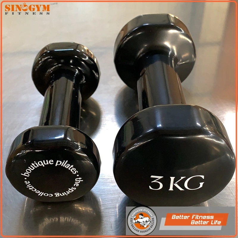 Color Vinyl Dipping Straight Handle Dumbbell