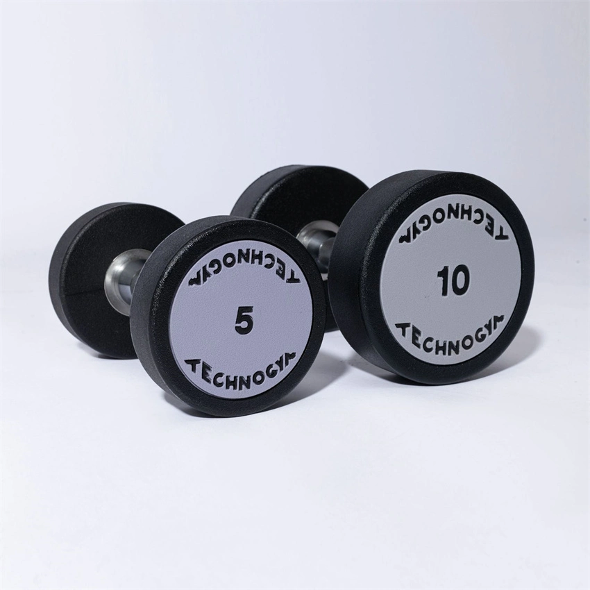 Custom China Dumbbell Barbell Set Factory Wholesale Gym Equipmen High Quality Cast Ironround Head Fixed Technology CPU PU Dumbbell Sets Both with Kg and Lb