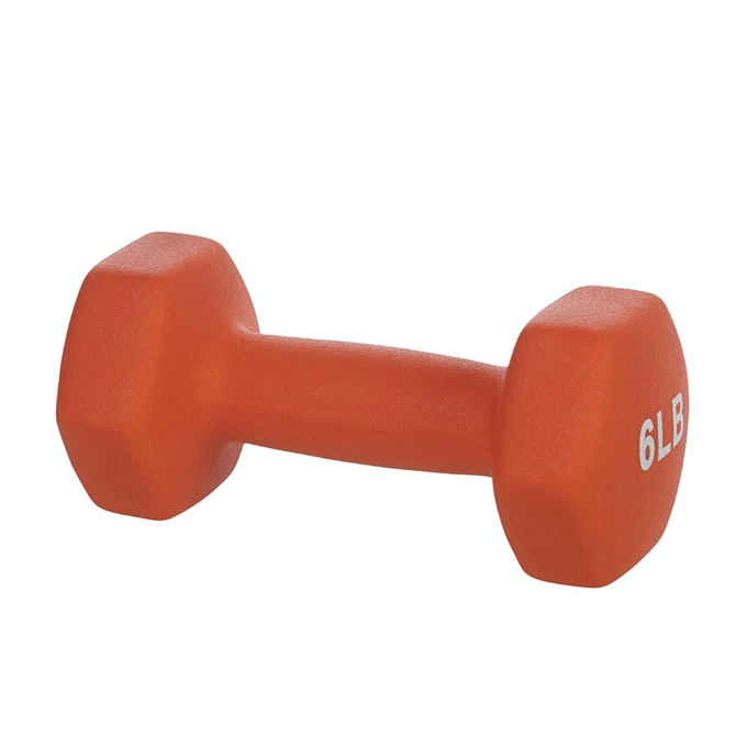 High Quality Gym Equipment Fitness Training Neoprene Dumbbell Vinyl Dipping Rubber Coated Color Dumbbell