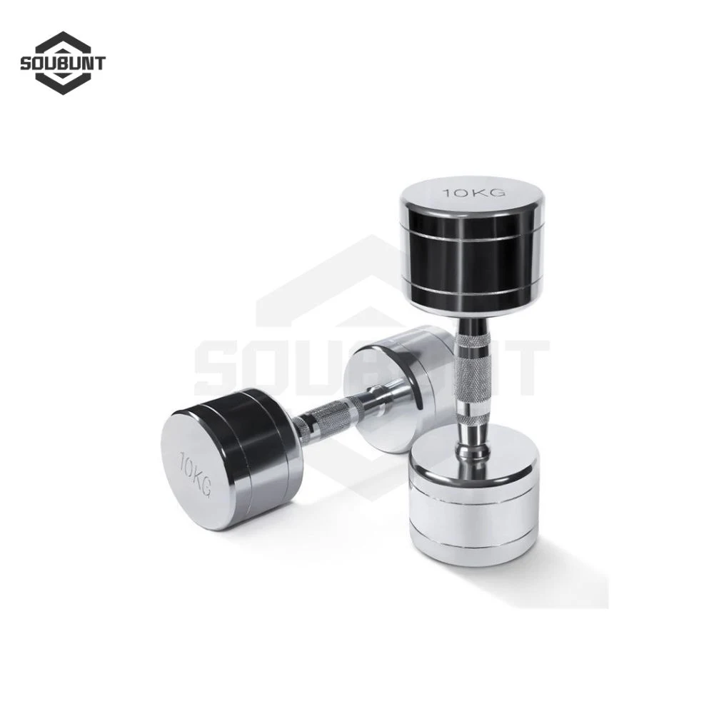 Electroplated Steel Dumbbell Set with Fixed Weights