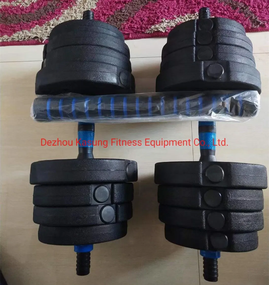 Excellent 6 in 1 Adjustable Dumbbell Kettlebell Barbell Set with PRO Design