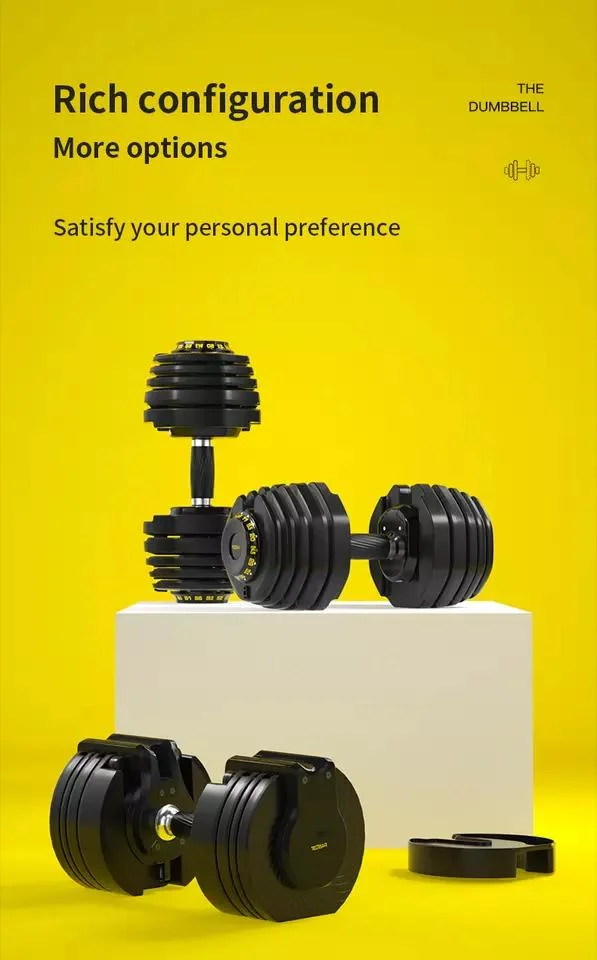 Adjustable Dumbbell Strength Training Equipment Dumbbell Set