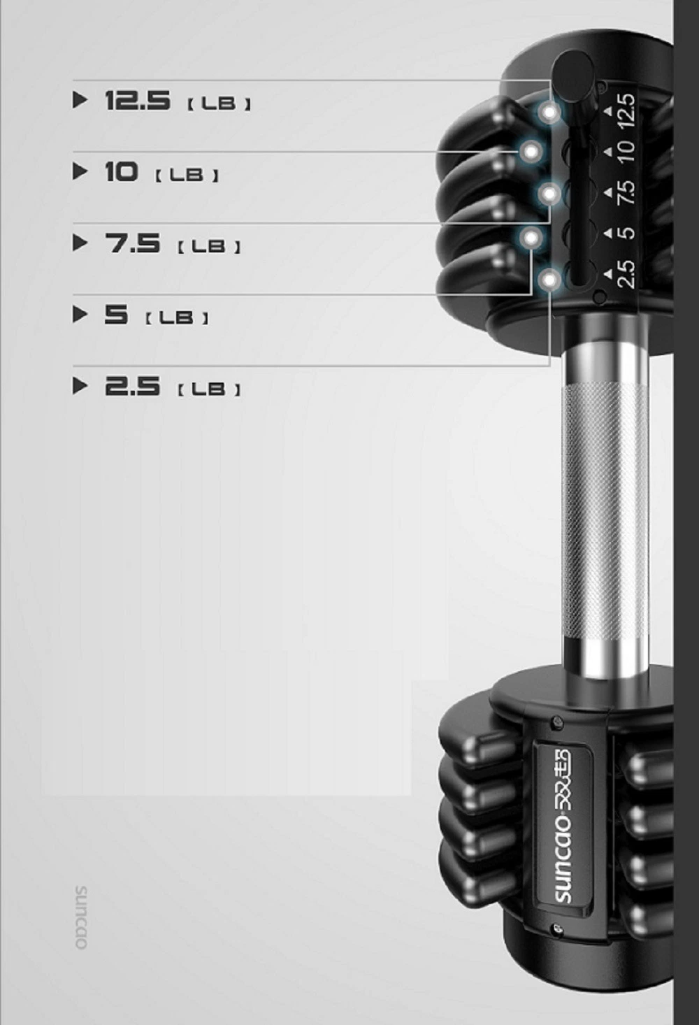 New Automatic Environmental Protection Adjustable Dumbbell for Fitness Equipment with Anti-Slip Metal Handle Bl18354