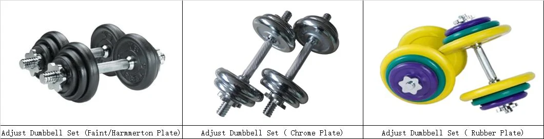 High Quality Black Rubber Coated Round Dumbbell