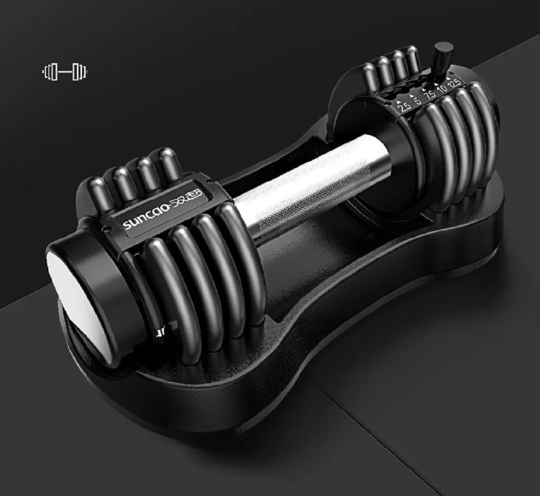 New Automatic Environmental Protection Adjustable Dumbbell for Fitness Equipment with Anti-Slip Metal Handle Bl18354