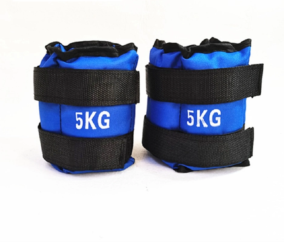 2 PCS Ankle Weights Leg Wrist Sand Bag Weights Strap Resistance Strength Training Equipment for Gym Fitness Yoga Running (1kg, 2kg, 3kg, 4kg and 5 kg) Esg17066