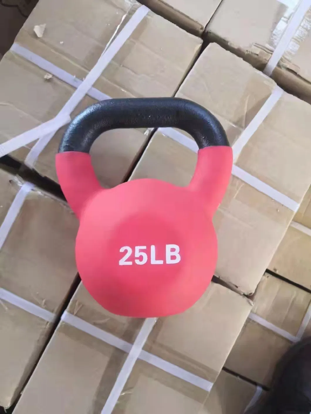 Factory Direct Colorful Neoprene and Vinyl Coated Cast Iron Kettlebell