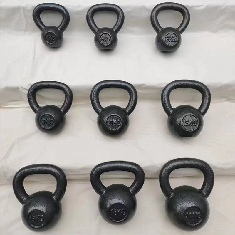 Factory 2kg-20kg Carving Kilograms Commercial Use Gym Kettlebell Weight Yoga Fitness Customized Cast Iron