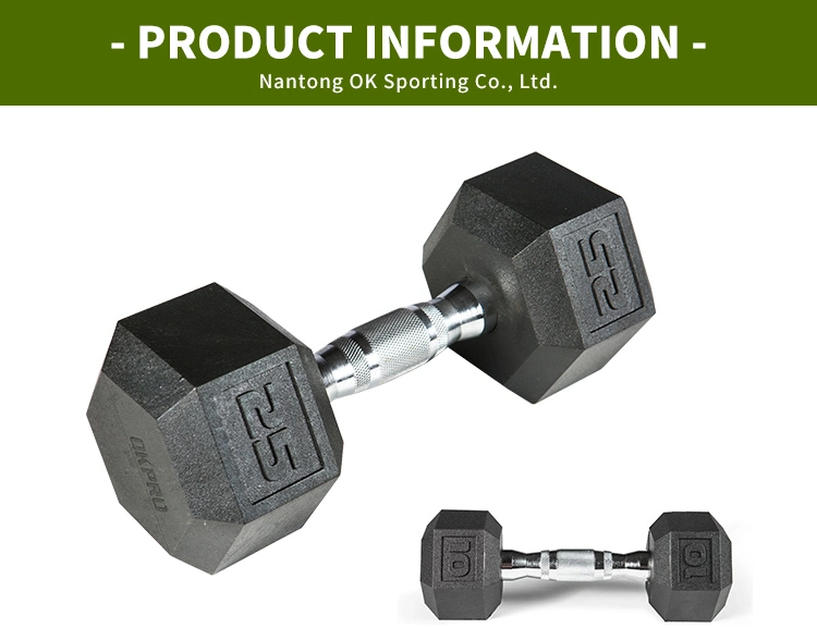 Wholesale Power Training Equipment Dumbbells Hexagonal Cheap Rubber Dumbell Set Kg Hexagon High Quality Hex Dumbell Set