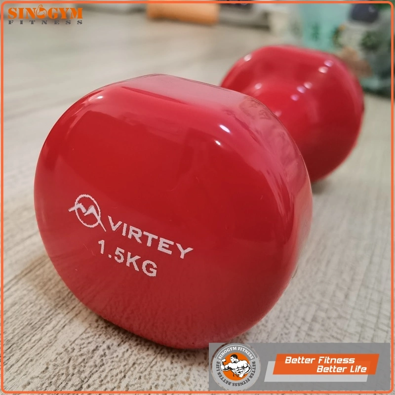 Color Vinyl Dipping Straight Handle Dumbbell