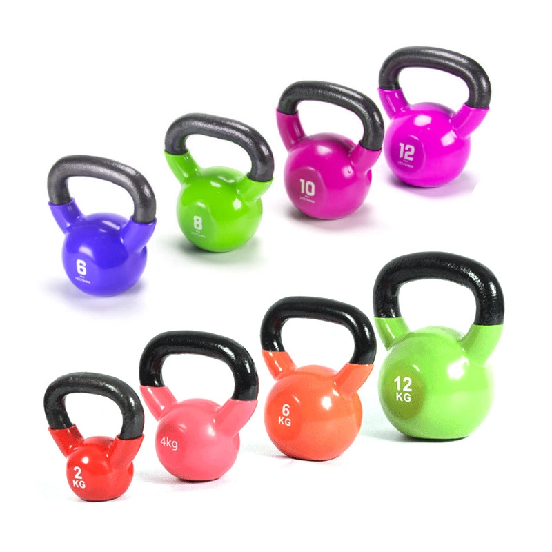 Home Office Gym Girya Fitness Adjustable Competition Vinyl Steel Kettlebell for Power Training Workout