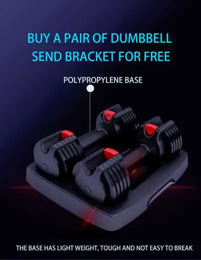 Gym Fitness Equipment Multiple Free Weight 15kg Set Adjustable Dumbbell