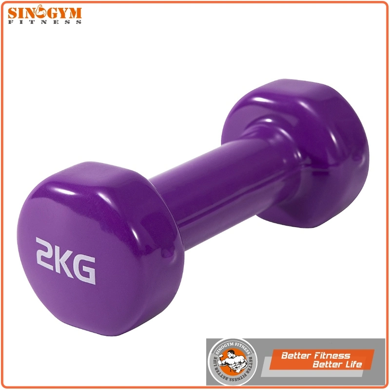 Color Vinyl Dipping Straight Handle Dumbbell