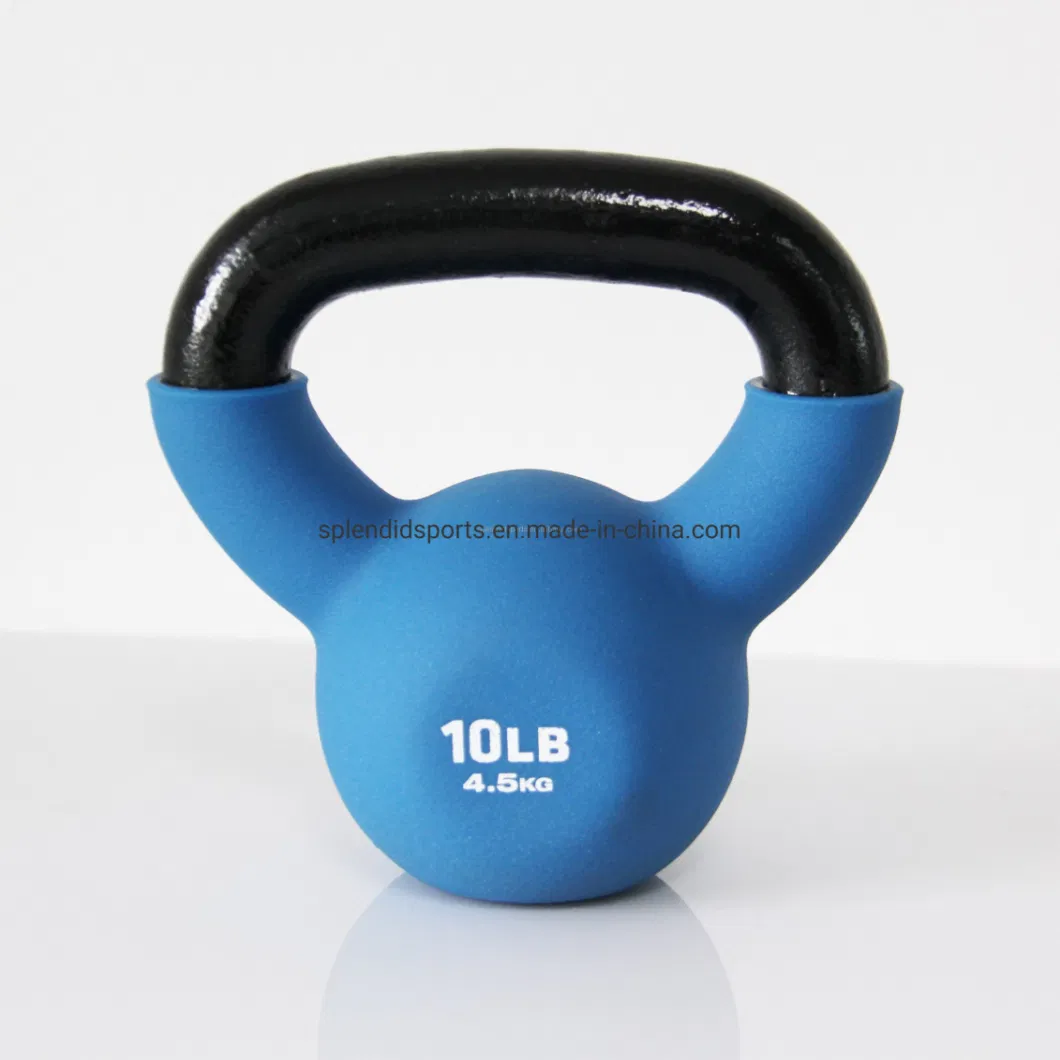 High Quality Free Weight Fitness Wholesale Gym Equipment Custom Cast Iron Fitness Neoprene Dipping Kettlebell