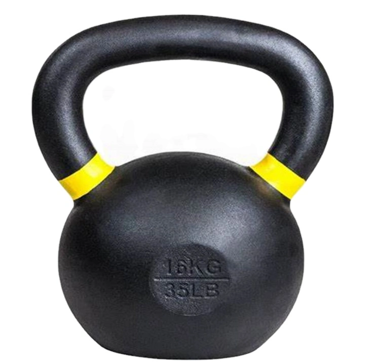 Gym Equipment Weight Lifting Power Coated Strength Training Competition Cast Iron Kettlebell