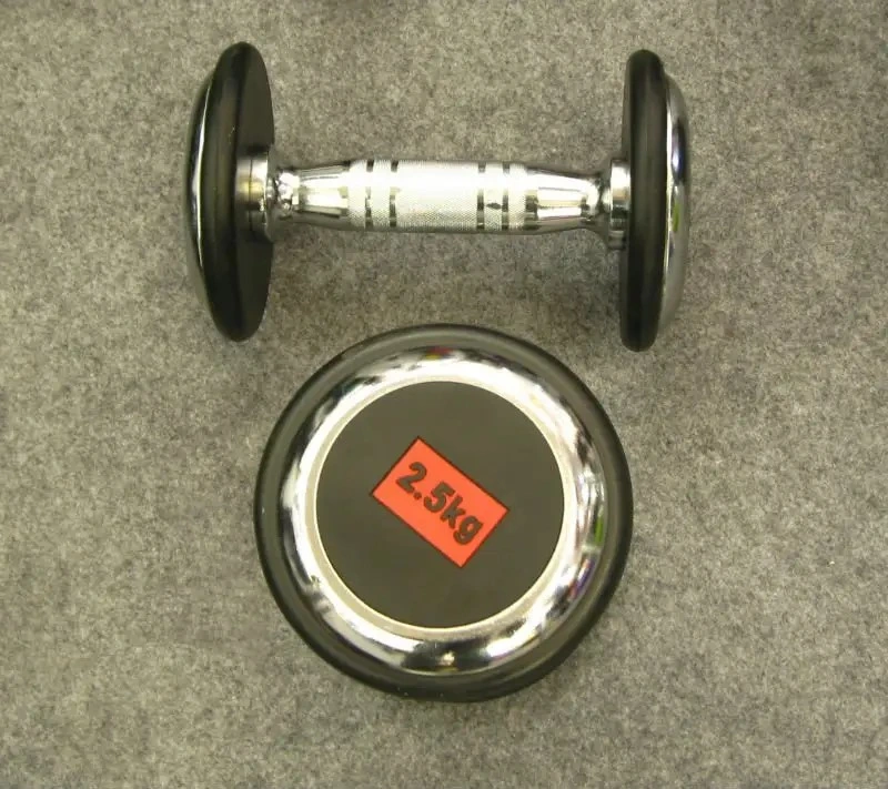 Fitness Equipment Rubber Coated Cast Iron Dumbbell for Fitness Strength Training