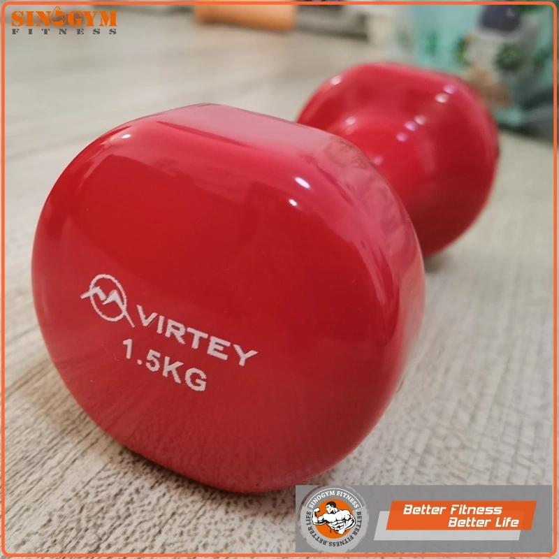 Color Vinyl Dipping Straight Handle Dumbbell