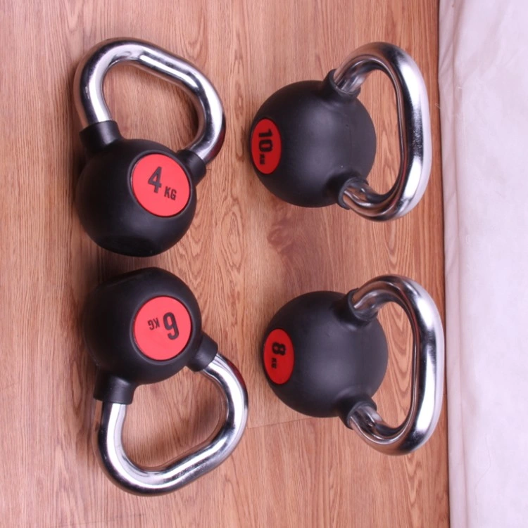 Gym Fitness Equipment for Man &amp; Woman Rubber Coated Competition Kettlebell Weight Set