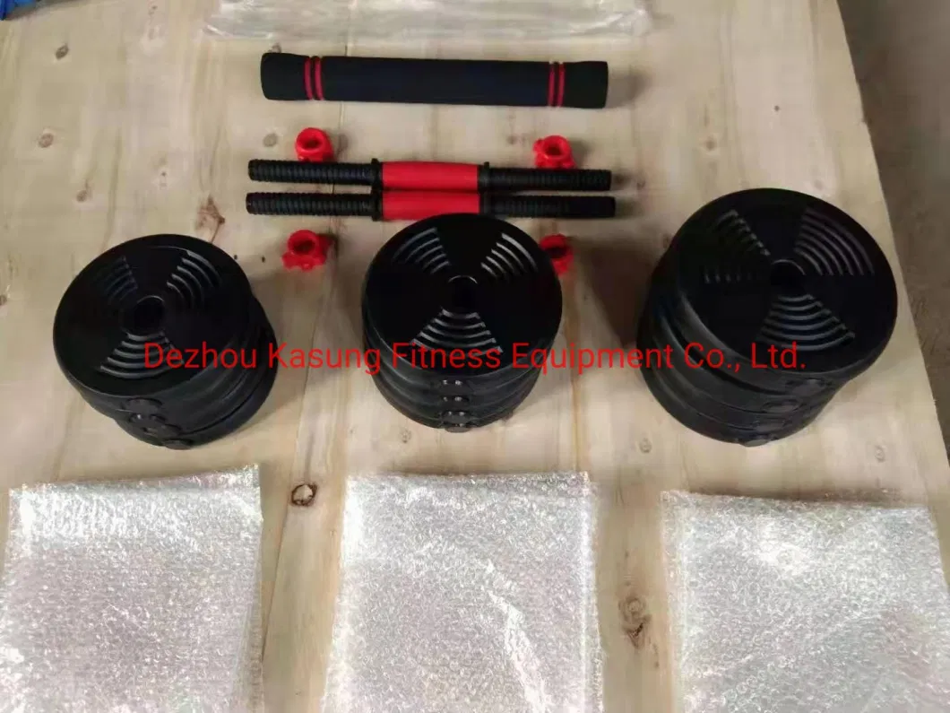 Excellent 6 in 1 Adjustable Dumbbell Kettlebell Barbell Set with PRO Design