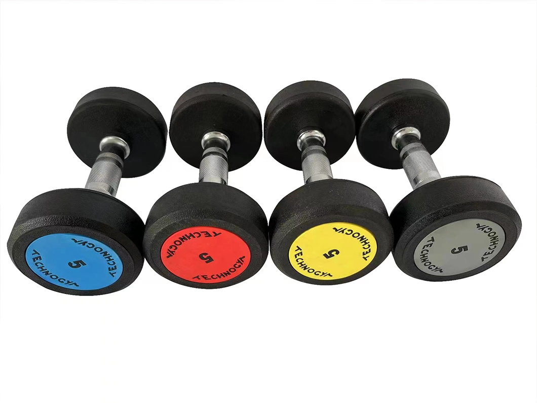 Black Rubber Hex Dumbbell Set