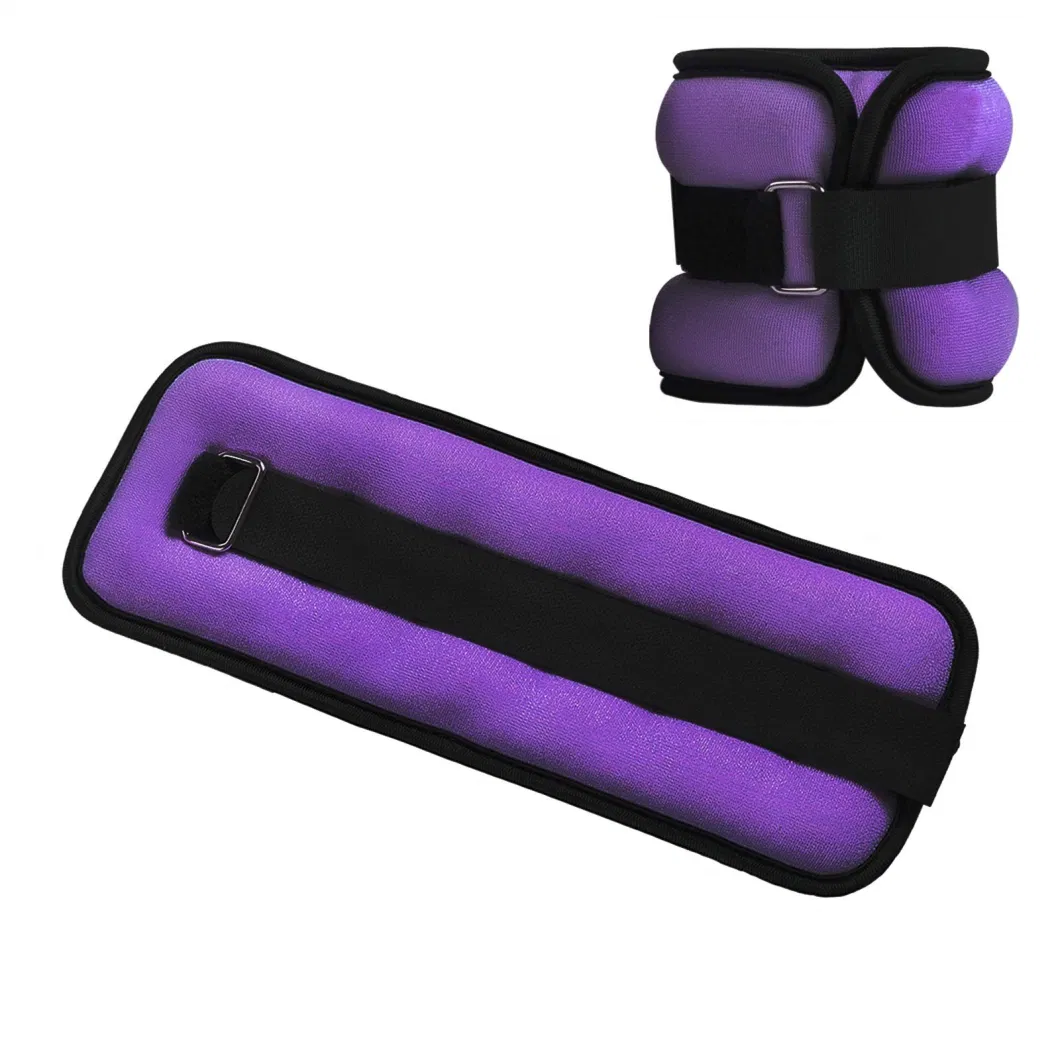 Custom Adjustable Ankle and Wrist Weights Leggings Sandbag Exercise Sports Strength Training Neoprene Sands Fabric Wrist Ankle Weights Leg Weights