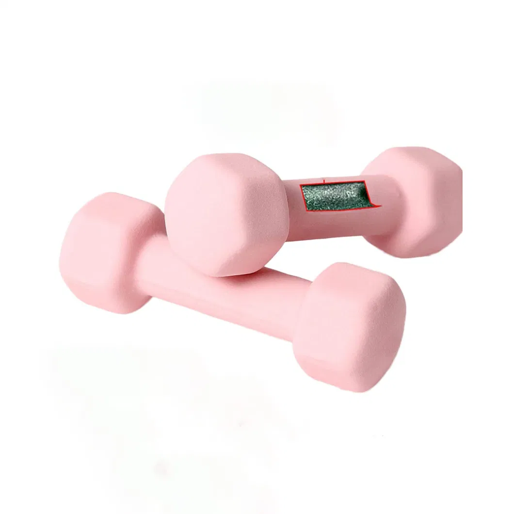 High Quality Customized Adjustable Dumbbell Neoprene Pesas Vinly Dumbbell Set Gym Dumbells Hex Dumbbell Set