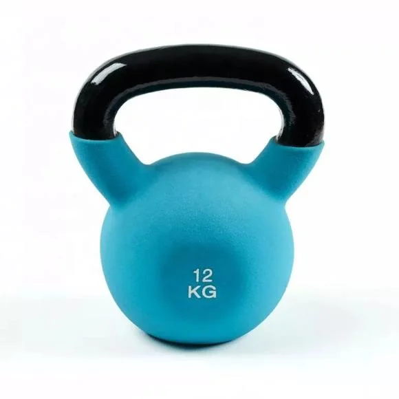 China Gym Equipment Manufacture Factory Price Weight Lifting Cast Iron Vinyl Neoprene Kettlebell Set