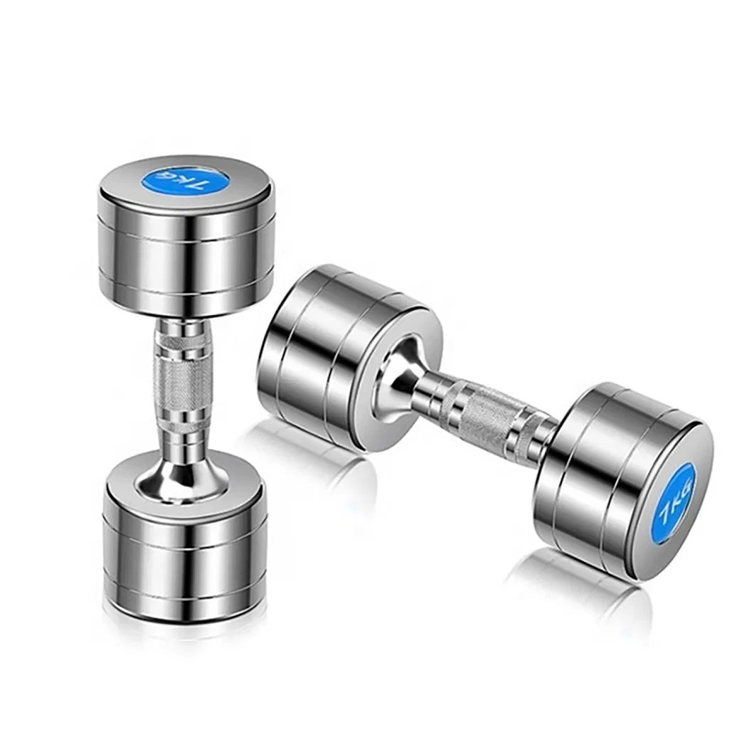 High Quality Chrome Steel Dumbbell Best Selling Small Weight Chromed Dumbbell Set