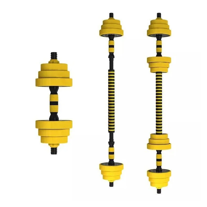 15kg Yellow Pizza Weight Dumbbell Gym Weights Adjustable