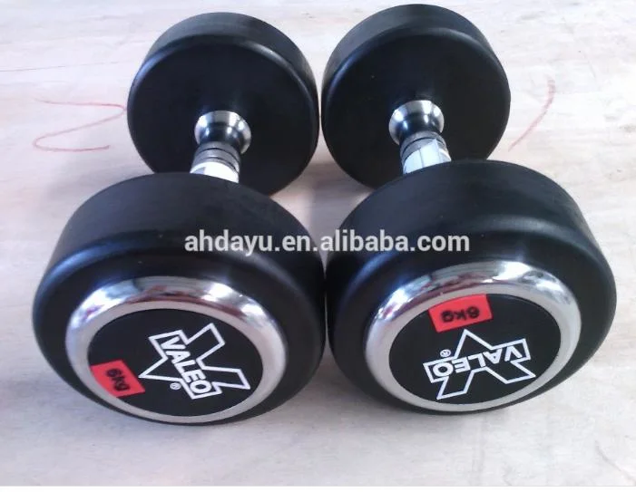 Fitness Equipment Rubber Coated Cast Iron Dumbbell for Fitness Strength Training