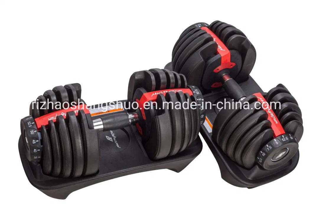 High Quality Fitness Equipment 24kg Adjustment Multiple Dumbbell Iron Weight Adjustable Dumbbell Set