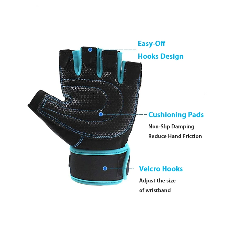 Workout Gloves for Men Women, Unisex Gym Exercise Gloves, Weight Lifting Gloves with Wrist Strap, Suit for Dumbbell, Exercise, Cycling, Fitness, Cross Training