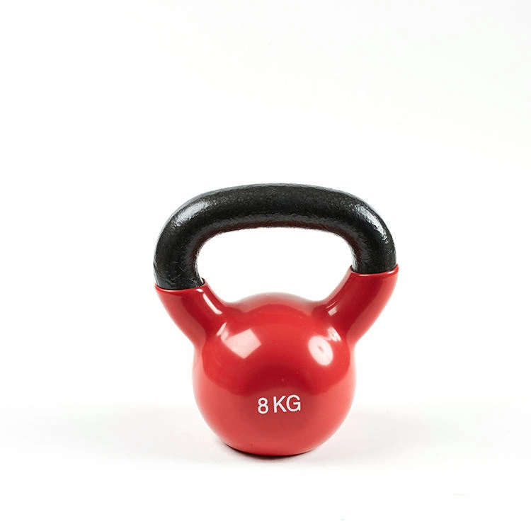 Custom Durable Colored Cast Iron Vinyl Coated Kettle Bell