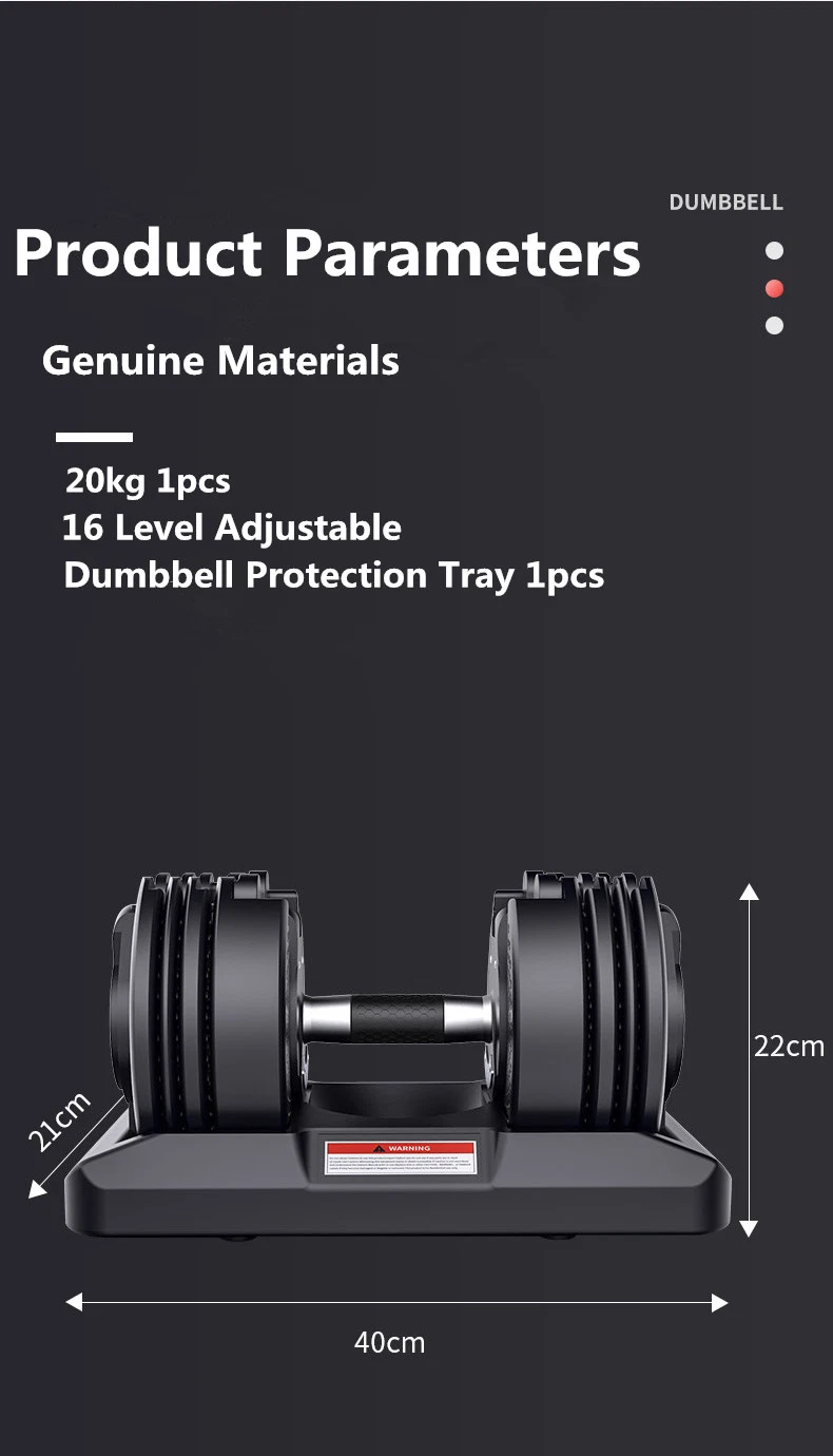 Wholesale Gym Fitness Weightlifting 40kg Adjustable Weights Dumbbell Set